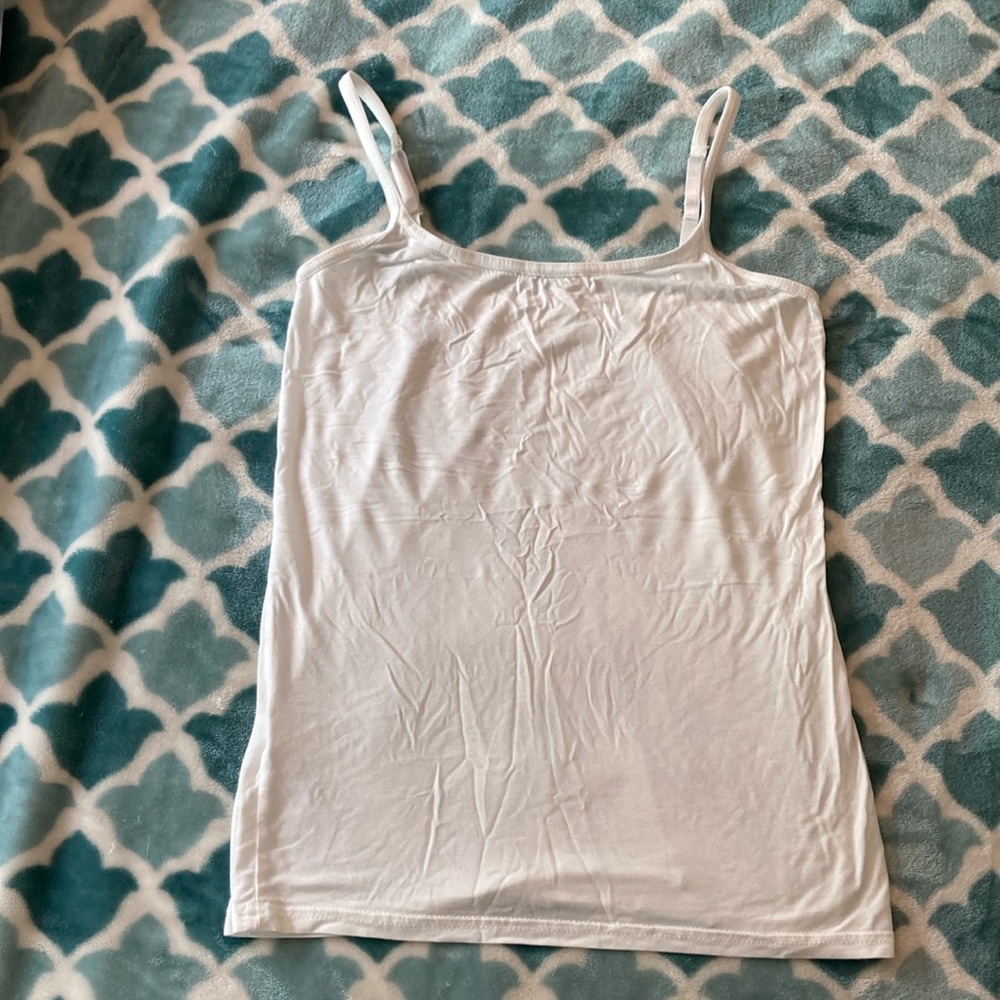 Size small soft viscose white camisole, unbranded